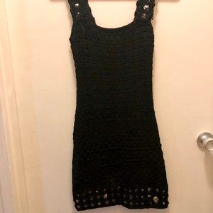 Herve Leger Runway Sample Black Mini Dress Size S